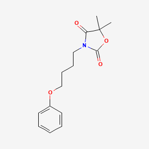 5,5-dimethyl-3-(4-phenoxybutyl)-1,3-oxazolidine-2,4-dione