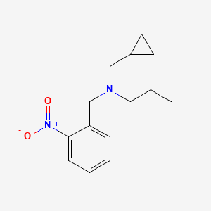 molecular formula C14H20N2O2 B5644968 (cyclopropylmethyl)(2-nitrobenzyl)propylamine 