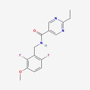 N-(2,6-difluoro-3-methoxybenzyl)-2-ethyl-5-pyrimidinecarboxamide