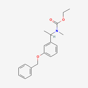 molecular formula C19H23NO3 B564501 N-[1-(3'-苯氧基苯基)乙基]-N-甲基-O-乙基氨基甲酸酯 CAS No. 1159977-08-8