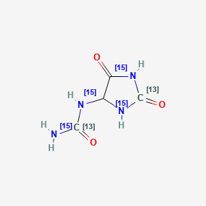 molecular formula C4H6N4O3 B564510 Allantoin-13C2,15N4 CAS No. 1219402-51-3