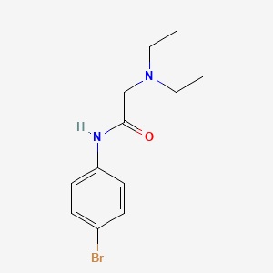 molecular formula C12H17BrN2O B5645119 N~1~-(4-bromophenyl)-N~2~,N~2~-diethylglycinamide CAS No. 74816-20-9