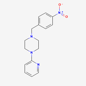 molecular formula C16H18N4O2 B5645166 1-(4-nitrobenzyl)-4-(2-pyridinyl)piperazine 