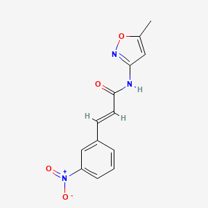molecular formula C13H11N3O4 B5645184 N-(5-methyl-3-isoxazolyl)-3-(3-nitrophenyl)acrylamide 