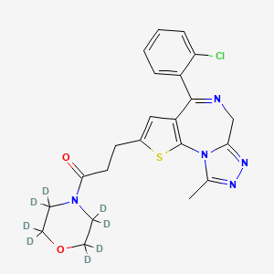 molecular formula C24H24ClN5O2 B564520 Apafant-d8 CAS No. 1185101-22-7