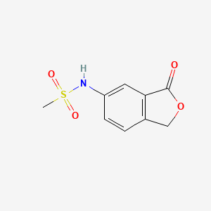 molecular formula C9H9NO4S B5645217 N-(3-oxo-1,3-dihydro-2-benzofuran-5-yl)methanesulfonamide 
