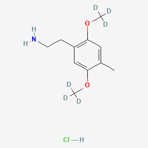molecular formula C11H18ClNO2 B564522 2,5-(Dimethoxy-d6)-4-methylphenethylamine Hydrochloride CAS No. 1189467-51-3