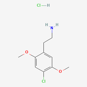 molecular formula C10H15Cl2NO2 B564523 4-Chloro-2,5-dimethoxyphenethylamine hydrochloride CAS No. 88441-15-0