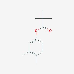 molecular formula C13H18O2 B5645259 3,4-二甲基苯基新戊酸酯 