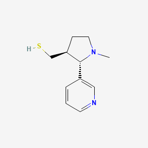 [(2S,3S)-1-Methyl-2-(pyridin-3-yl)pyrrolidin-3-yl]methanethiol