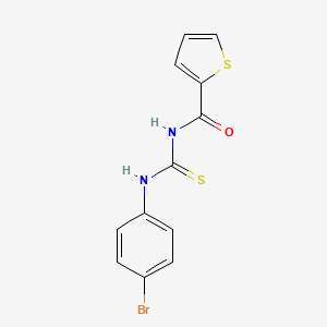molecular formula C12H9BrN2OS2 B5645386 N-{[(4-bromophenyl)amino]carbonothioyl}-2-thiophenecarboxamide CAS No. 6351-24-2
