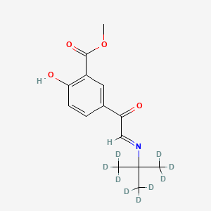 Methyl 5-[(tert-Butylimino)acetyl]salicylate-d9