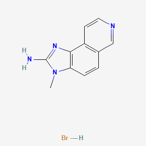 molecular formula C11H11BrN4 B564553 2-Amino-3-methyl-3H-imidazo[4,5-F]isoquinoline Hydrobromide CAS No. 1246819-52-2