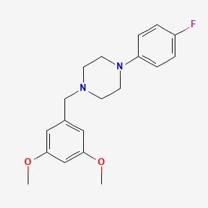 molecular formula C19H23FN2O2 B5645581 1-(3,5-dimethoxybenzyl)-4-(4-fluorophenyl)piperazine 