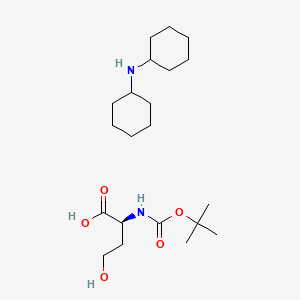 molecular formula C21H40N2O5 B564562 (S)-N-Boc-L-homoserine Dicyclohexylammonium Salt CAS No. 63491-82-7