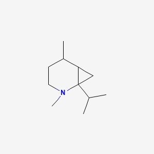 molecular formula C11H21N B564563 2,5-Dimethyl-1-propan-2-yl-2-azabicyclo[4.1.0]heptane CAS No. 100049-11-4