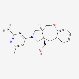 molecular formula C18H22N4O2 B5645666 [(3aS*,10aS*)-2-(2-amino-6-methylpyrimidin-4-yl)-2,3,3a,4-tetrahydro-1H-[1]benzoxepino[3,4-c]pyrrol-10a(10H)-yl]methanol 