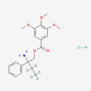 molecular formula C20H26ClNO5 B564567 N,N-Didesmethyl Trimebutine-d5 Hydrochloride CAS No. 1189893-33-1