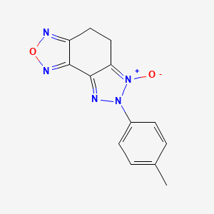 molecular formula C13H11N5O2 B5645717 7-(4-methylphenyl)-5,7-dihydro-4H-[1,2,3]triazolo[4,5-e][2,1,3]benzoxadiazole 6-oxide 