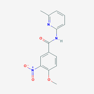 molecular formula C14H13N3O4 B5645723 4-methoxy-N-(6-methyl-2-pyridinyl)-3-nitrobenzamide 
