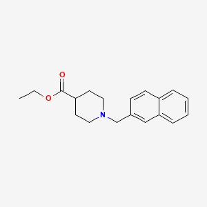molecular formula C19H23NO2 B5645780 ethyl 1-(2-naphthylmethyl)-4-piperidinecarboxylate 