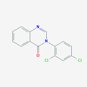 molecular formula C14H8Cl2N2O B5645847 3-(2,4-二氯苯基)-4(3H)-喹唑啉酮 