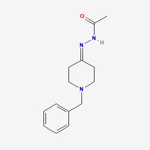 molecular formula C14H19N3O B5645856 N'-(1-benzyl-4-piperidinylidene)acetohydrazide 