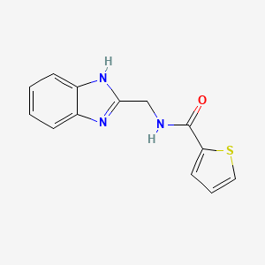 molecular formula C13H11N3OS B5645895 N-(1H-benzimidazol-2-ylmethyl)-2-thiophenecarboxamide 