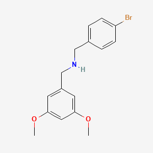 molecular formula C16H18BrNO2 B5645907 (4-bromobenzyl)(3,5-dimethoxybenzyl)amine 