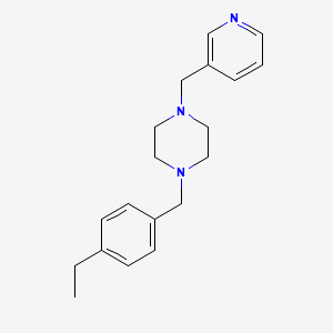 1-(4-ethylbenzyl)-4-(3-pyridinylmethyl)piperazine