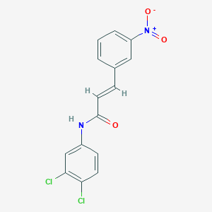 molecular formula C15H10Cl2N2O3 B5645969 N-(3,4-dichlorophenyl)-3-(3-nitrophenyl)acrylamide 