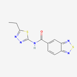 N-(5-ethyl-1,3,4-thiadiazol-2-yl)-2,1,3-benzothiadiazole-5-carboxamide