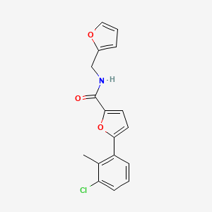 5-(3-chloro-2-methylphenyl)-N-(2-furylmethyl)-2-furamide