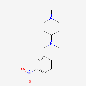 N,1-dimethyl-N-(3-nitrobenzyl)-4-piperidinamine
