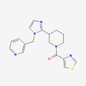 3-({2-[1-(1,3-thiazol-4-ylcarbonyl)-3-piperidinyl]-1H-imidazol-1-yl}methyl)pyridine