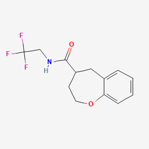 N-(2,2,2-trifluoroethyl)-2,3,4,5-tetrahydro-1-benzoxepine-4-carboxamide