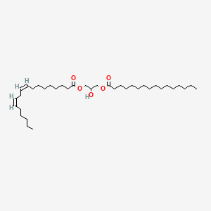 molecular formula C37H68O5 B564602 1-Linoleoyl-3-palmitoyl-rac-glycerol 