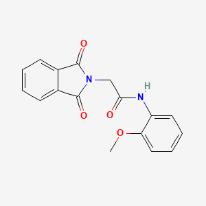 molecular formula C17H14N2O4 B5646026 2-(1,3-dioxo-1,3-dihydro-2H-isoindol-2-yl)-N-(2-methoxyphenyl)acetamide CAS No. 5474-97-5