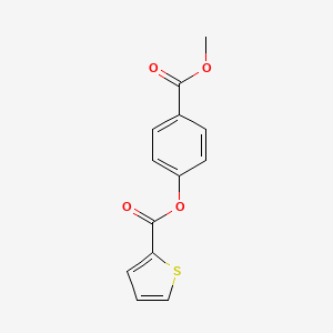 molecular formula C13H10O4S B5646085 4-(methoxycarbonyl)phenyl 2-thiophenecarboxylate 