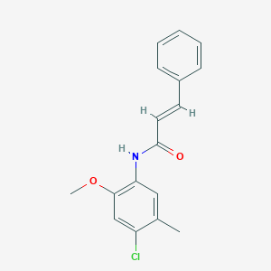 molecular formula C17H16ClNO2 B5646096 N-(4-chloro-2-methoxy-5-methylphenyl)-3-phenylacrylamide 