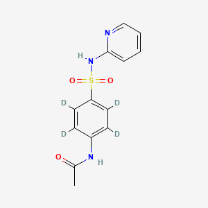 molecular formula C13H13N3O3S B564610 N-Acetyl Sulfapyridine-d4 (Major) CAS No. 1189732-52-2