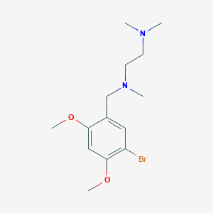 molecular formula C14H23BrN2O2 B5646114 (5-bromo-2,4-dimethoxybenzyl)[2-(dimethylamino)ethyl]methylamine 