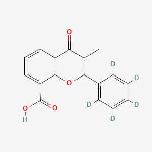 molecular formula C17H12O4 B564612 3-Methylflavone-8-carboxylic Acid-d5 CAS No. 1189883-79-1