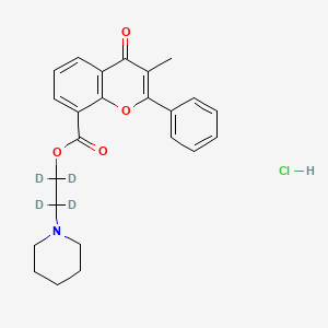 molecular formula C24H26ClNO4 B564613 Flavoxate-d4 Hydrochloride CAS No. 1189678-43-0