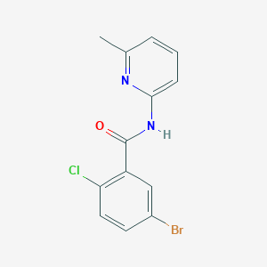molecular formula C13H10BrClN2O B5646138 5-bromo-2-chloro-N-(6-methyl-2-pyridinyl)benzamide 