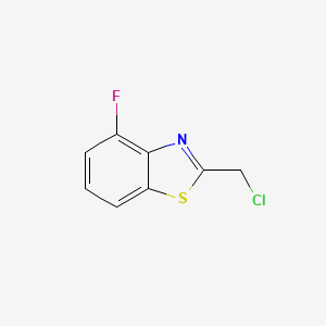 molecular formula C8H5ClFNS B564615 2-(Chloromethyl)-4-fluoro-1,3-benzothiazole CAS No. 110704-21-7