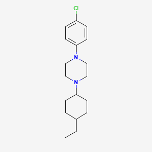 molecular formula C18H27ClN2 B5646172 1-(4-chlorophenyl)-4-(4-ethylcyclohexyl)piperazine 