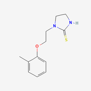 molecular formula C12H16N2OS B5646181 1-[2-(2-methylphenoxy)ethyl]-2-imidazolidinethione 