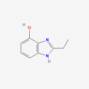 molecular formula C9H10N2O B564619 1H-Benzimidazol-7-ol, 2-ethyl- CAS No. 110392-78-4