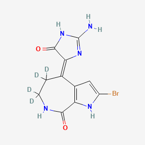 molecular formula C11H10BrN5O2 B564621 Hymenialdisine-d4 CAS No. 1185240-30-5